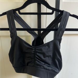 Handful Large Black Y back sports bra